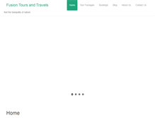 Tablet Screenshot of fusiontoursandtravels.com